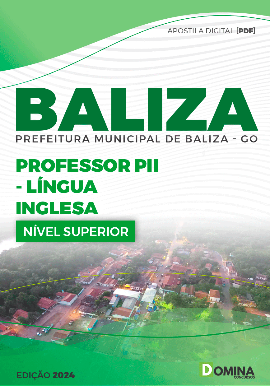 Apostila Professor de Inglês Baliza GO 2024