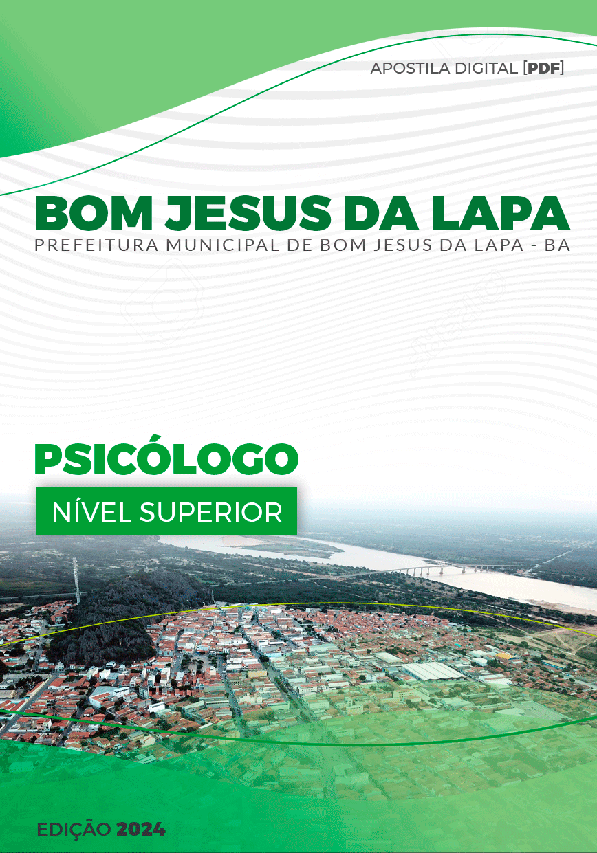 Apostila Psicólogo Bom Jesus da Lapa BA 2024