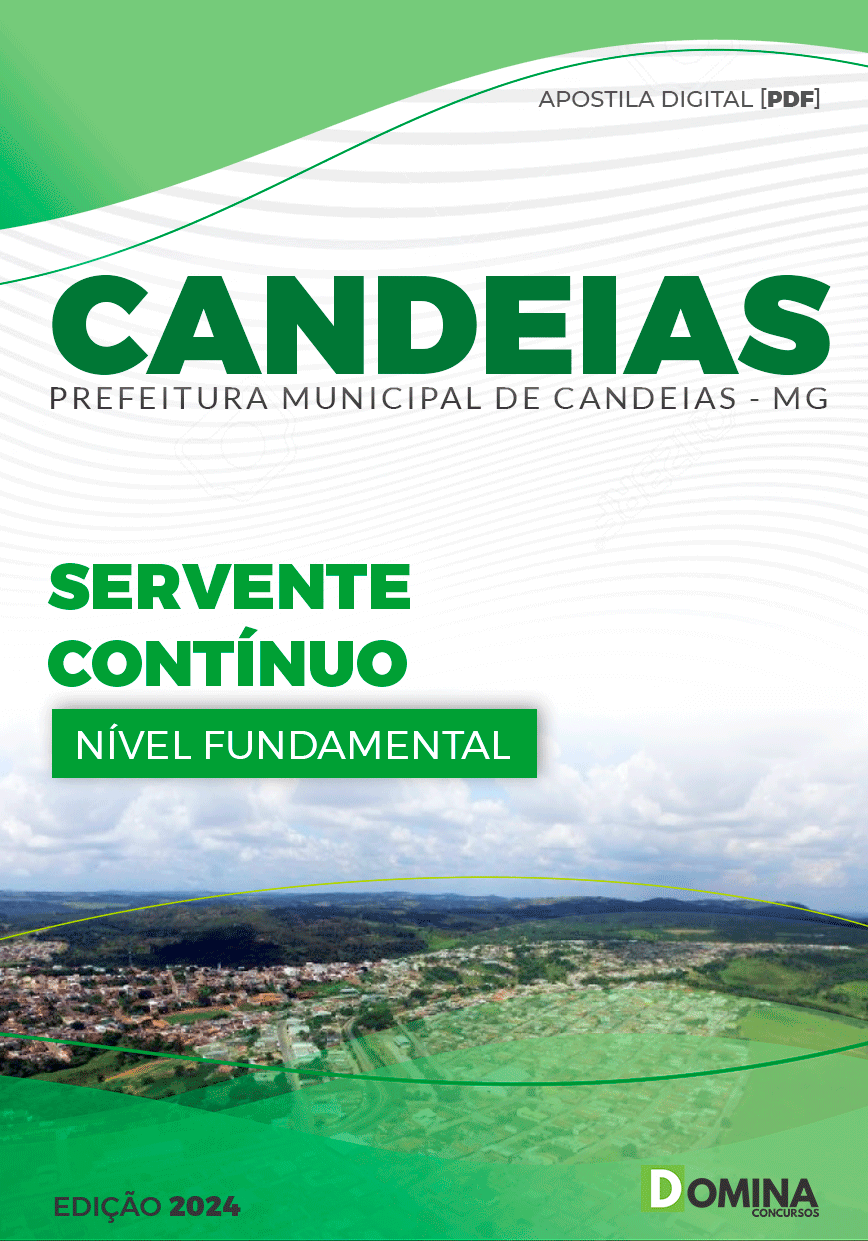 Apostila Servente Contínuo Candeias MG 2024