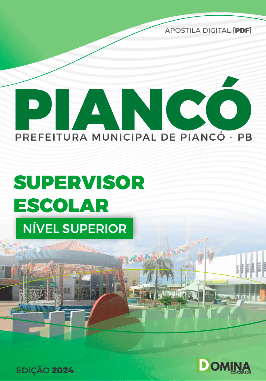 Apostila Piancó PB 2024 Supervisor Escolar