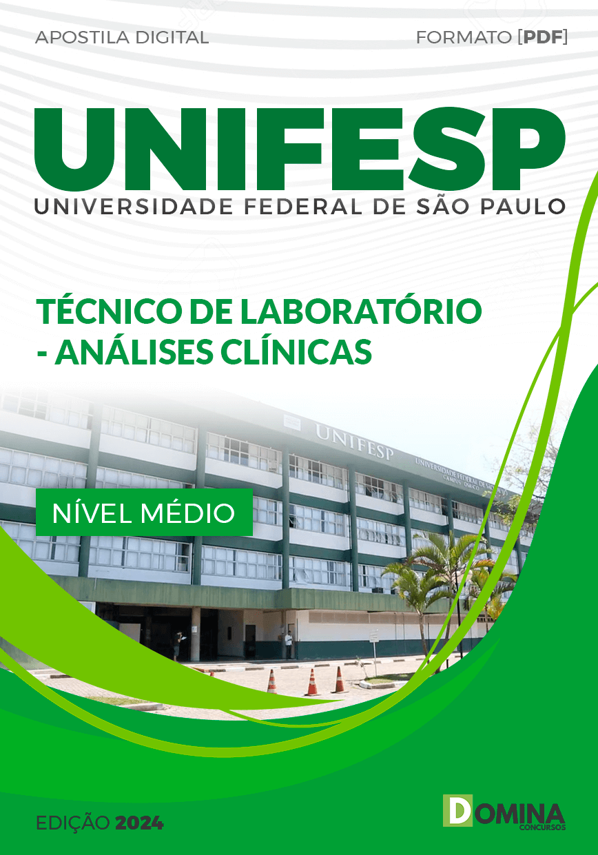 Apostila UNIFESP 2024 Técnico de Laboratório Análises Clínicas