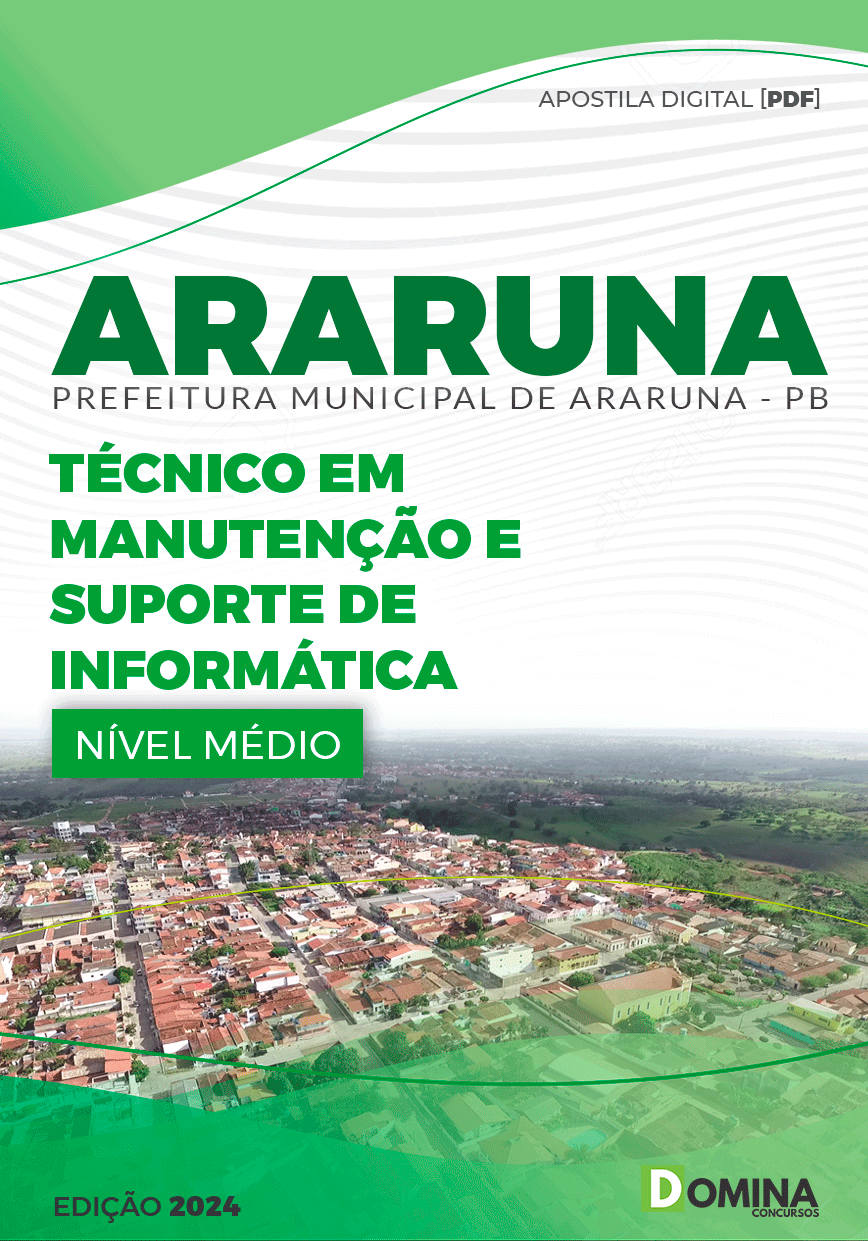 Apostila Técnico em Manutenção de Informática Araruna PB 2024