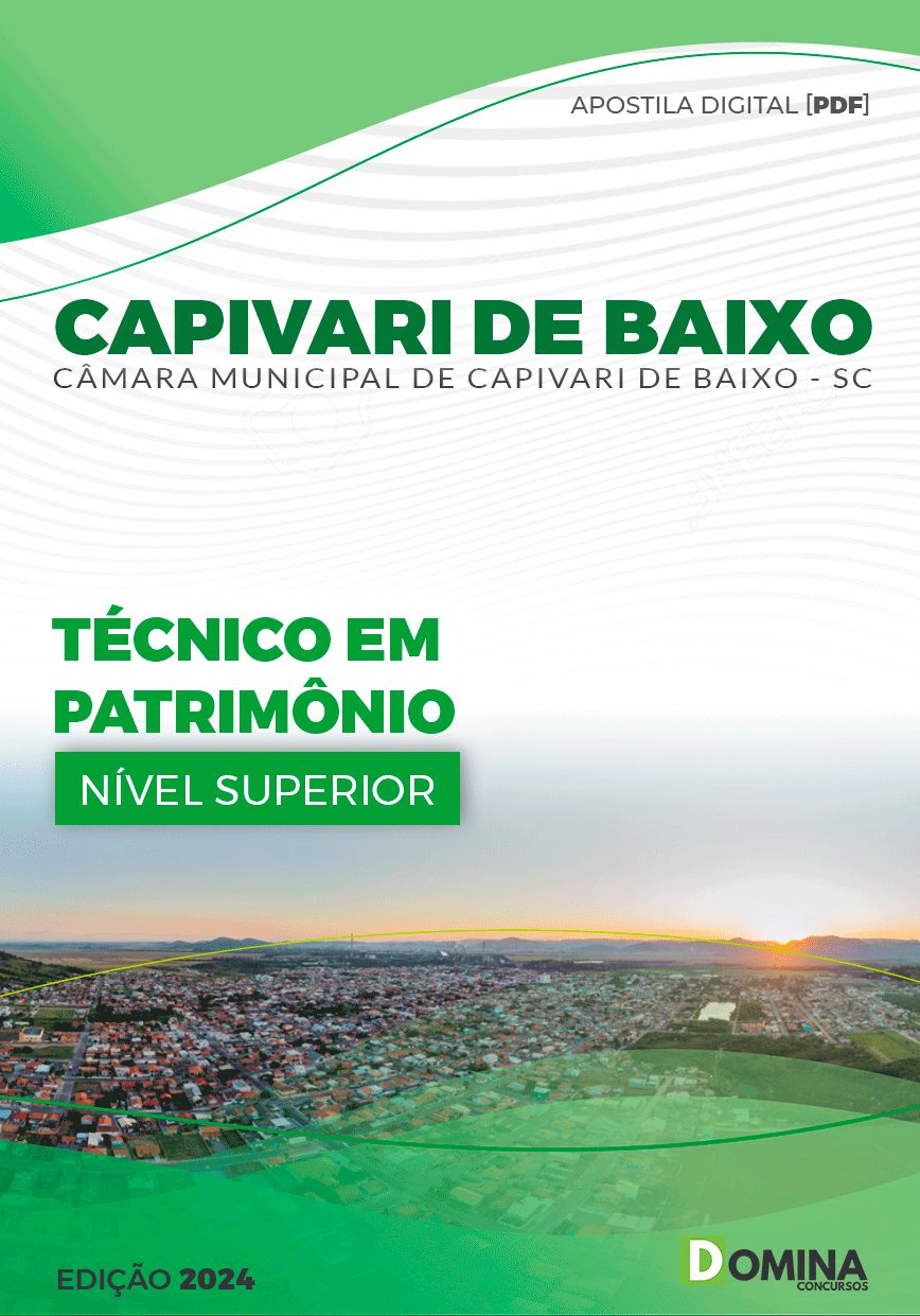 Apostila Técnico em Patrimônio Câmara Capivari Baixo SC 2024