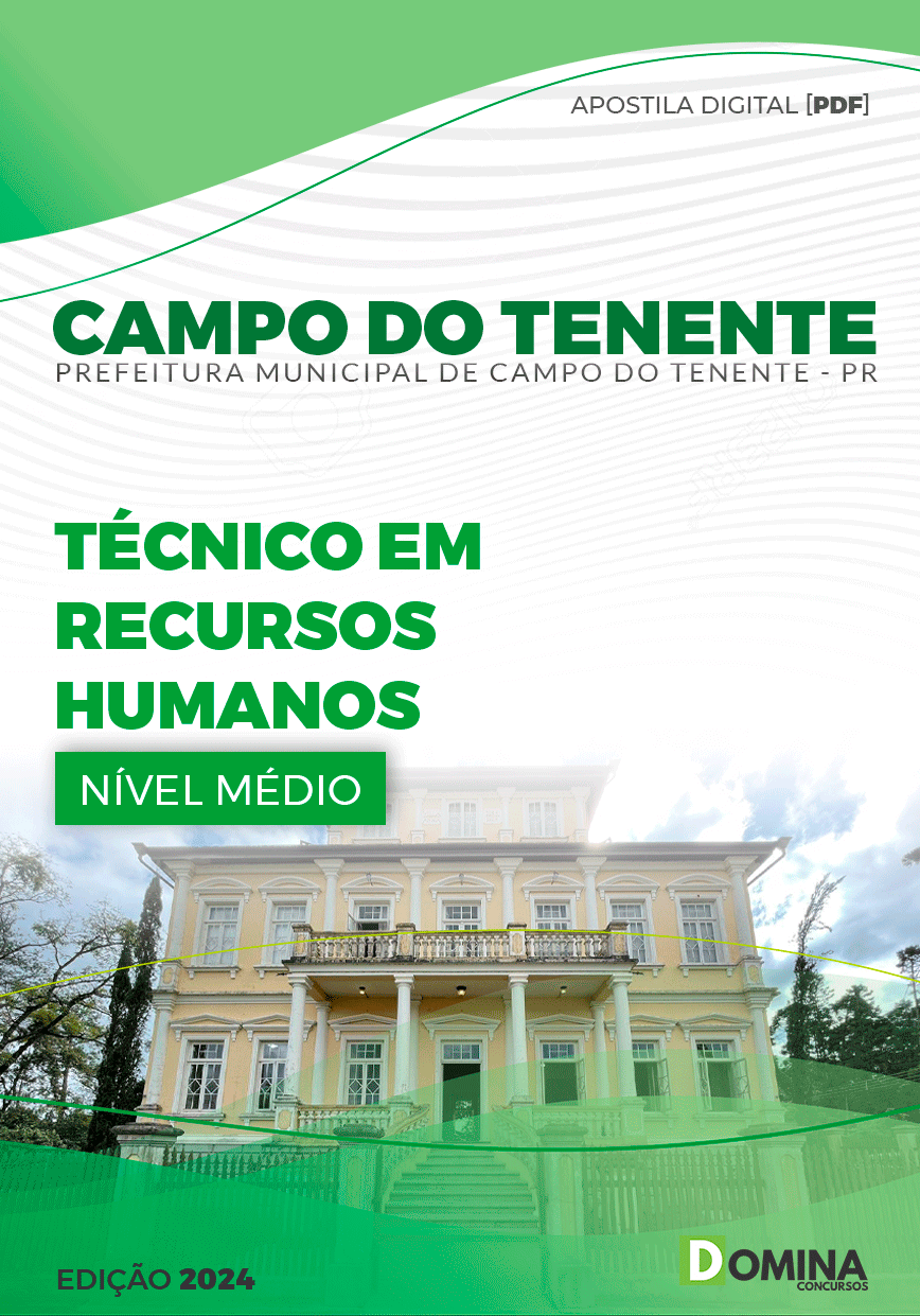 Apostila Técnico em Recursos Humanos Campo Tenente PR 2024