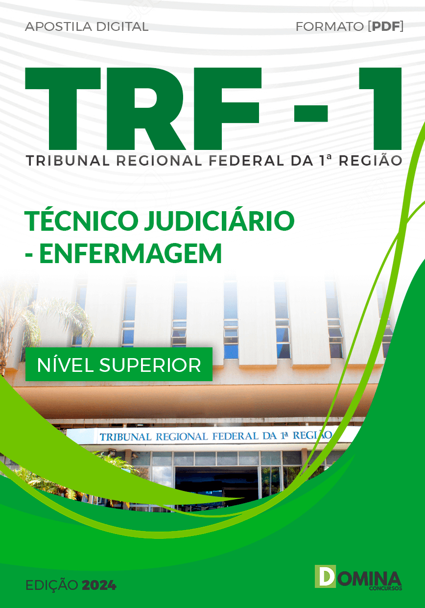Apostila Técnico Judiciário Enfermagem TRF 1 2024
