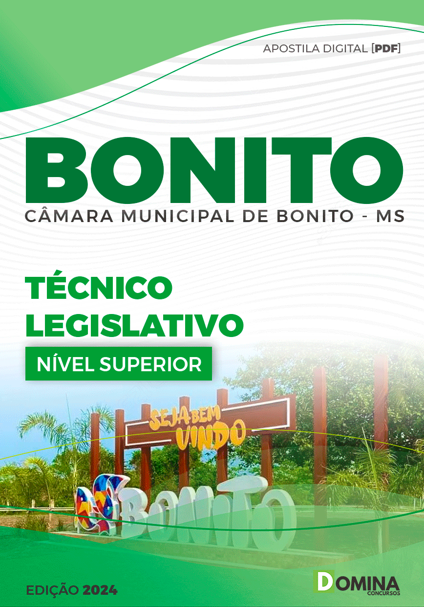 Apostila Técnico Legislativo Câmara Bonito MS 2024