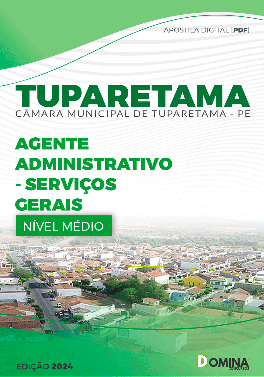 Apostila Câmara Tuparetama PE 2024 Serviços Gerais