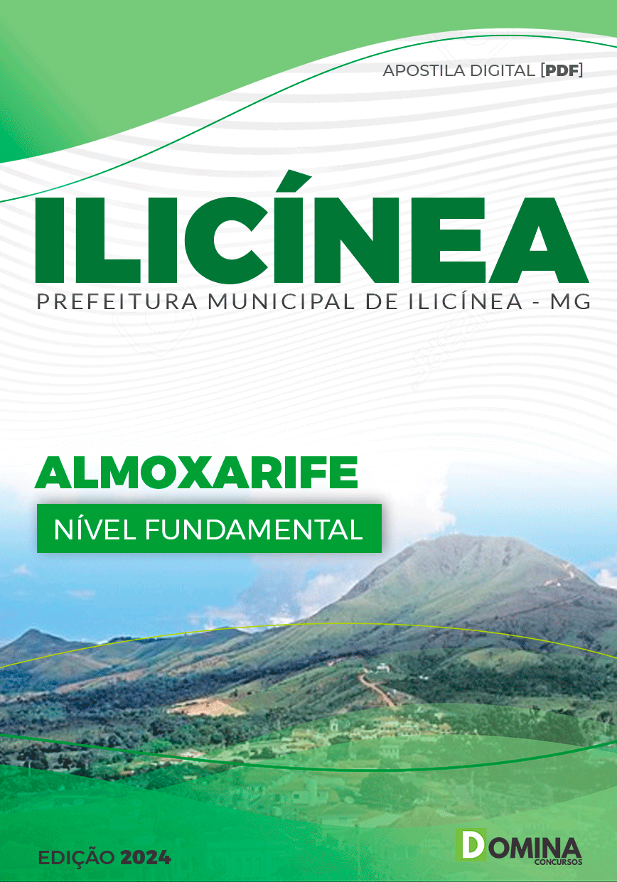 Apostila Ilicínea MG 2024 Almoxarife