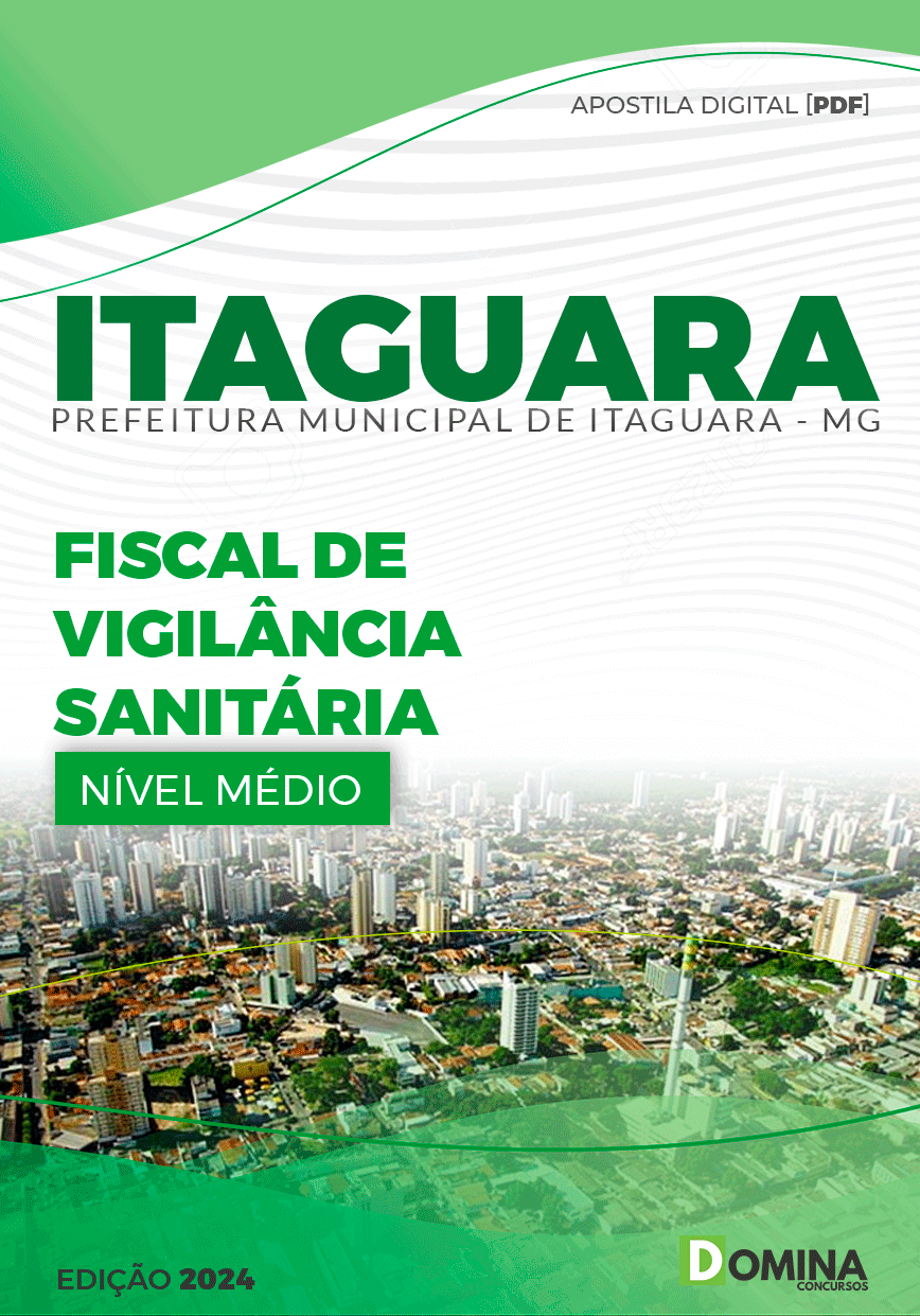 Apostila Fiscal de Vigilância Sanitária Itaguara MG 2024