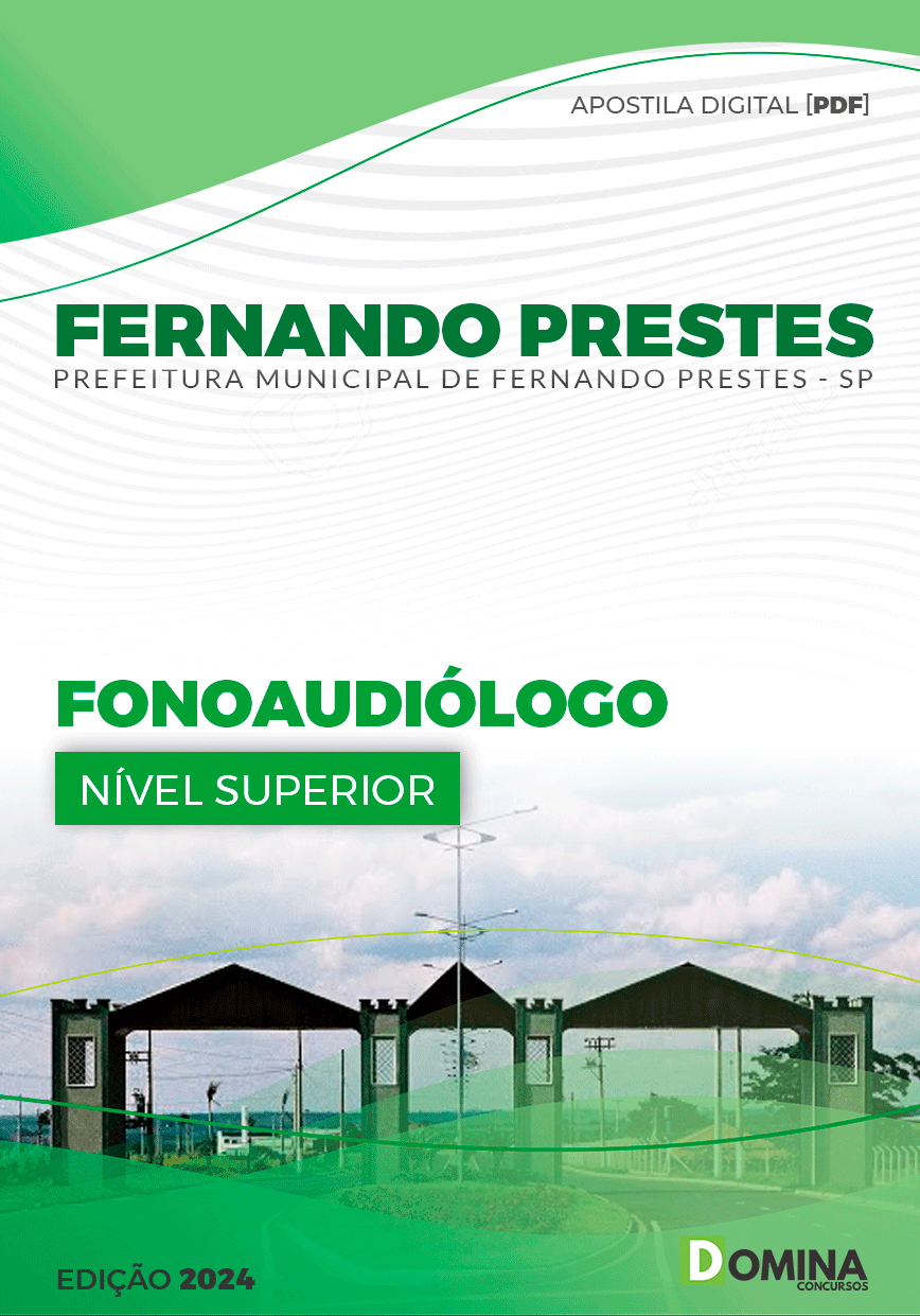 Apostila Fernando Prestes SP 2024 Fonoaudiólogo