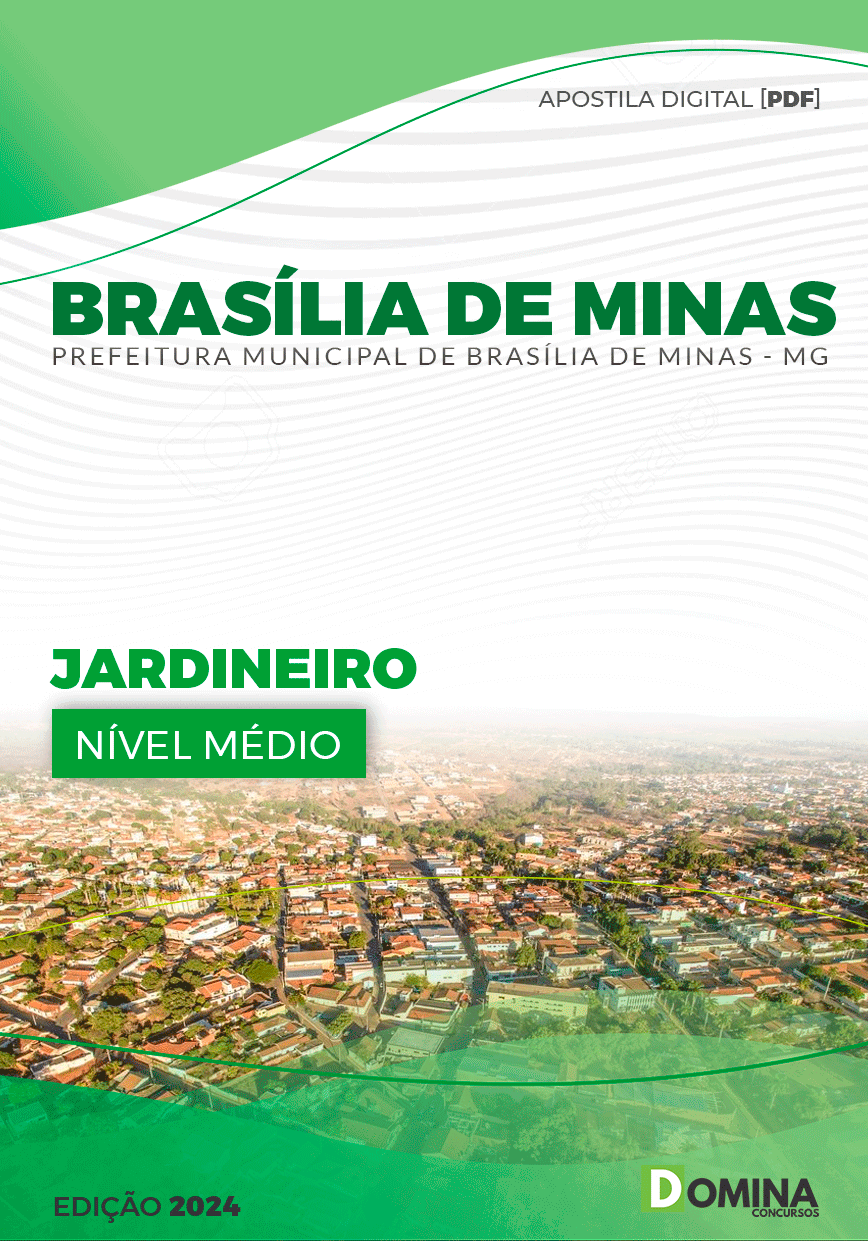 Apostila Brasília De Minas MG 2024 Jardineiro
