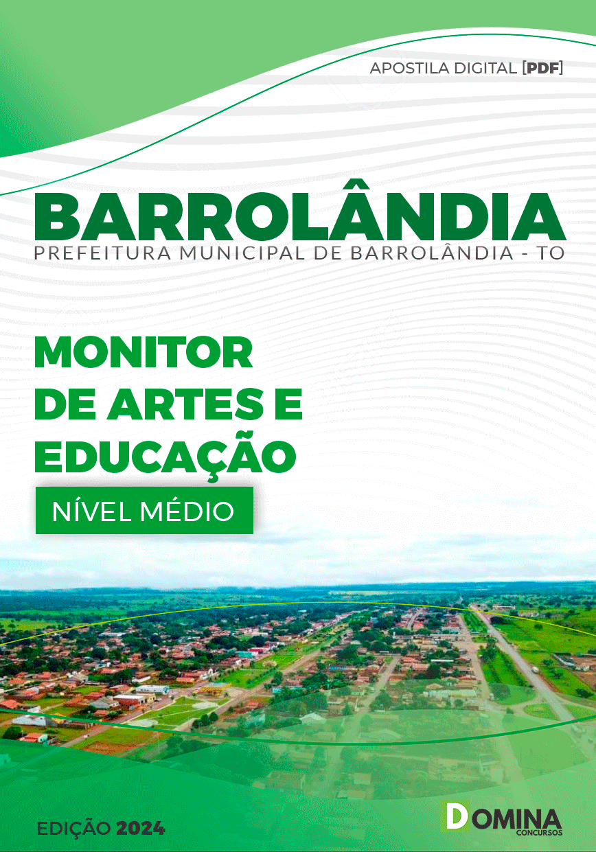 Apostila Barrolândia TO 2024 Monitor De Artes E Educação