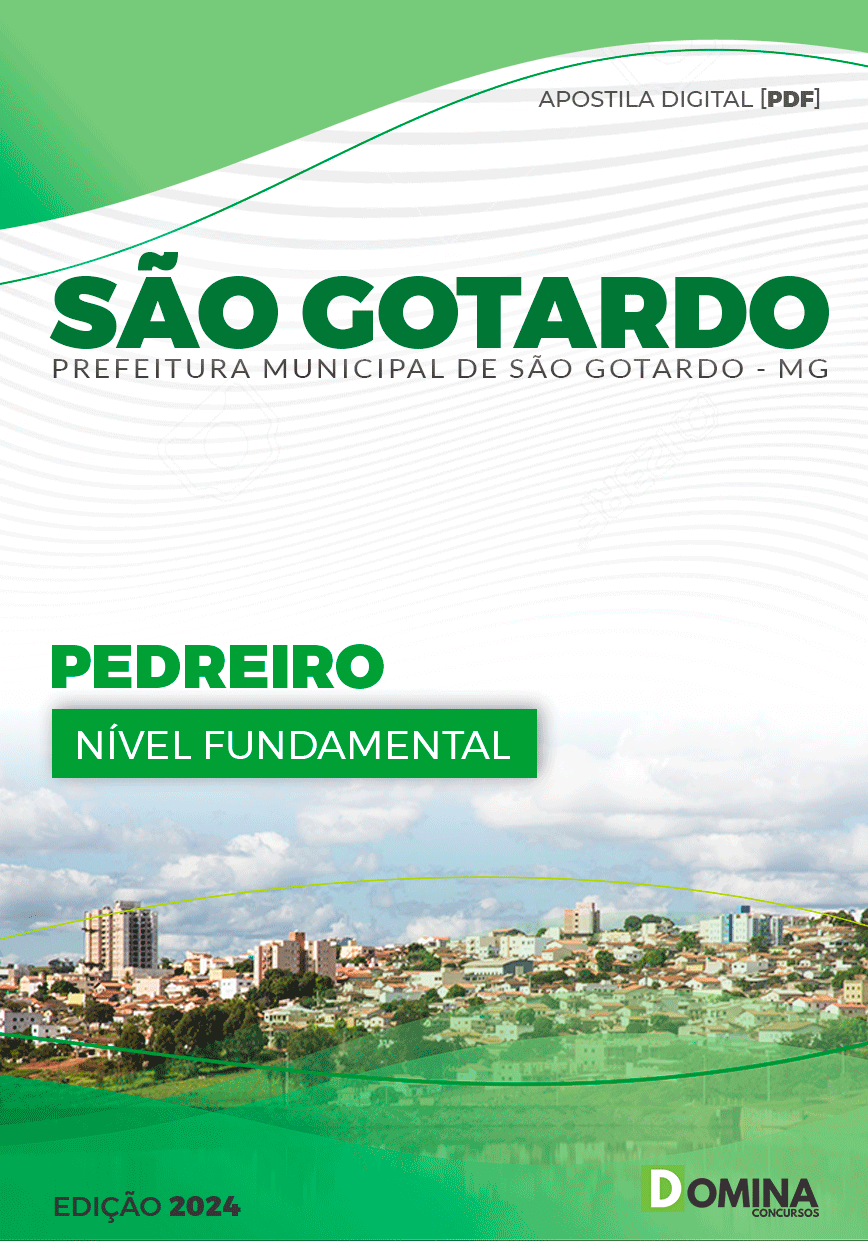 Apostila Pedreiro São Gotardo MG 2024