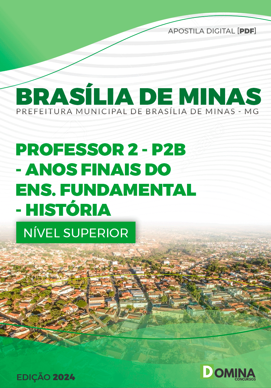 Apostila Brasília De Minas MG 2024 Professor De História