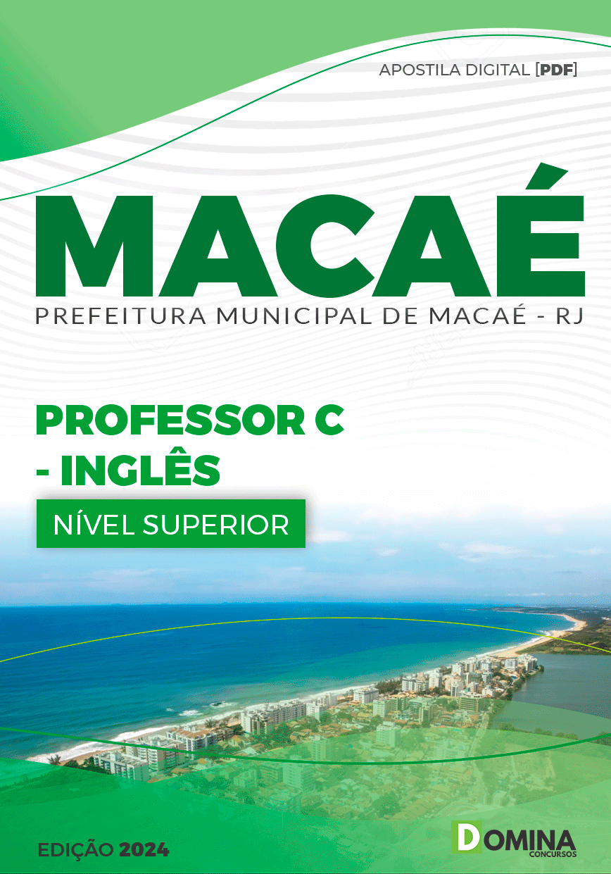 Apostila Professor de Inglês Macaé RJ 2024