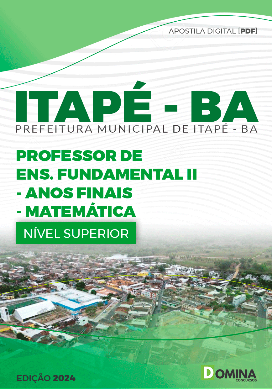 Apostila Professor de Matemática Itapé BA 2024
