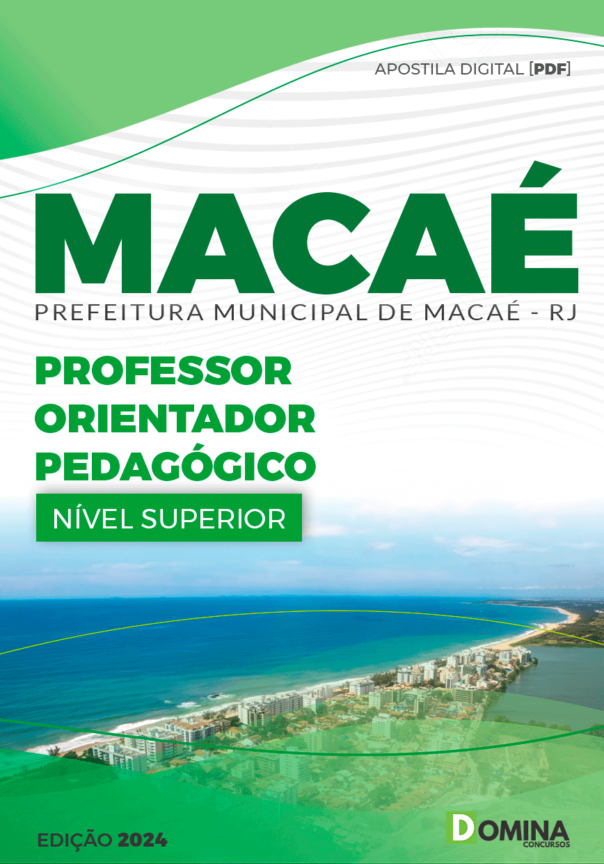 Apostila Professor Orientador Pedagógico Macaé RJ 2024