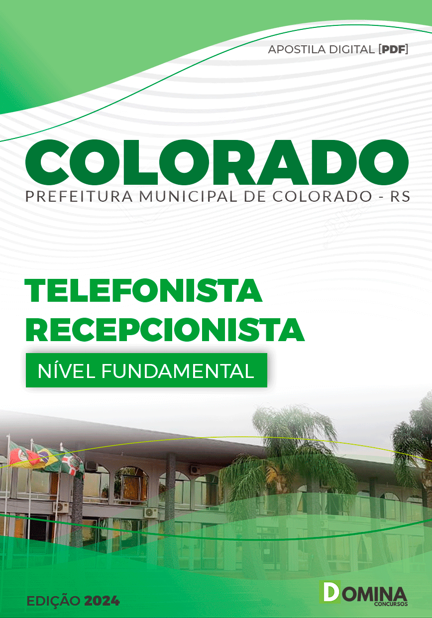 Apostila Colorado RS 2024 Telefonista Recepcionista