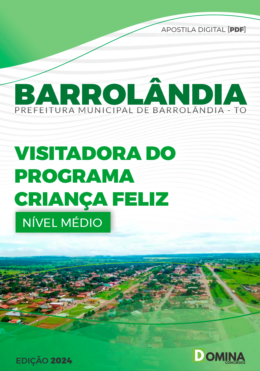 Apostila Barrolândia TO 2024 Visitadora Programa Criança Feliz