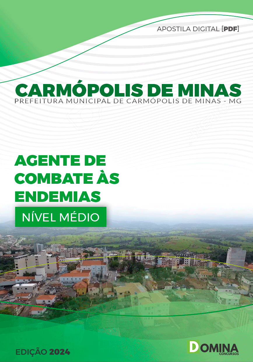 Apostila Agente Comunitário Saúde Carmópolis de Minas MG 2024
