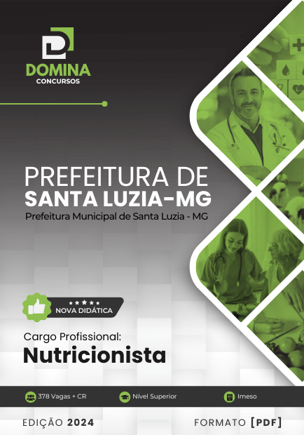 Apostila Nutricionista Santa Luzia MG 2024
