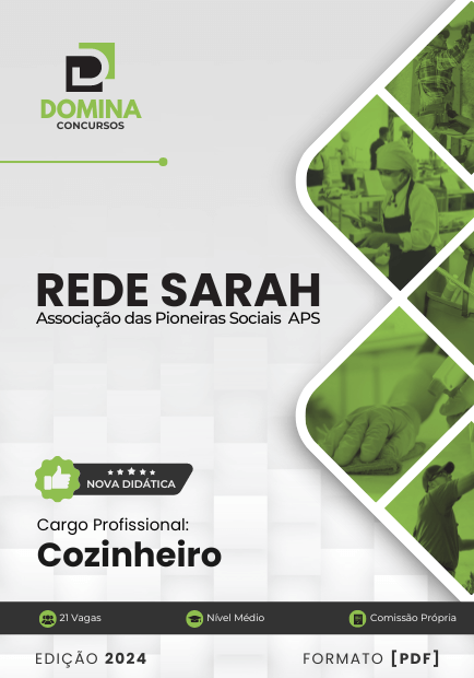Apostila Cozinheiro Rede SARAH 2024