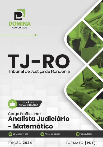 Apostila Analista Judiciário Matemático TJ RO 2024