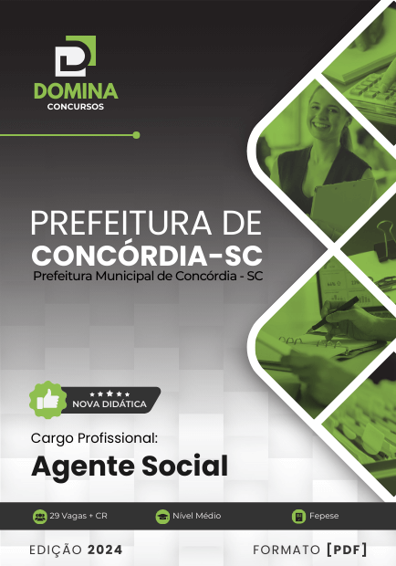 Apostila Agente Social Concórdia SC 2024