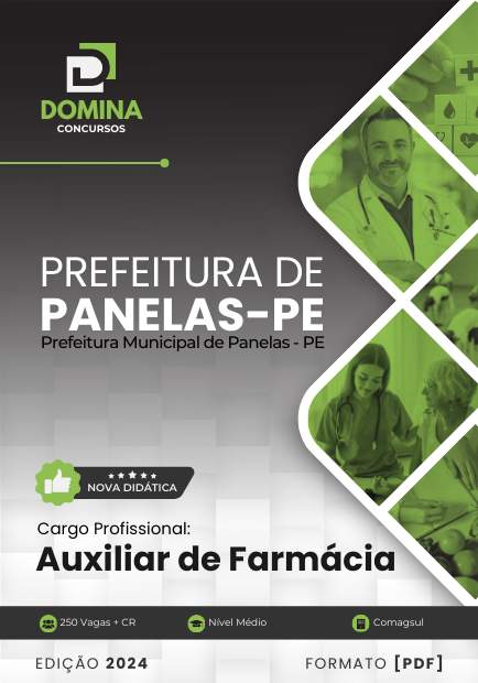 Apostila Auxiliar de Farmácia Panelas PE 2024