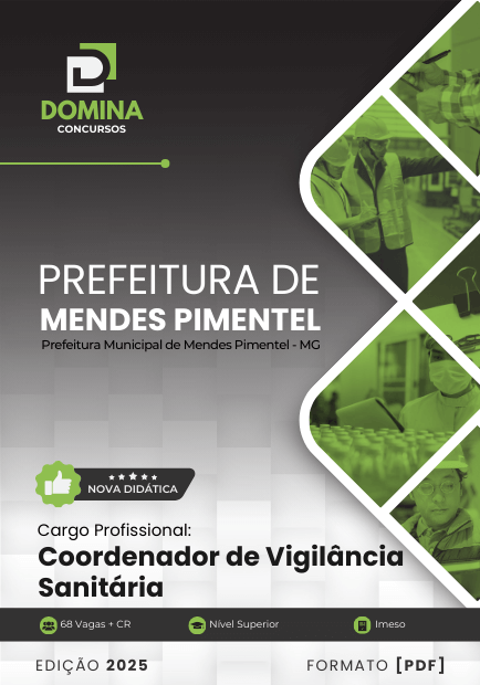 Apostila Coordenador Vigilância Mendes Pimentel MG 2025
