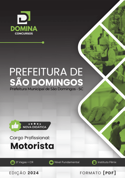 Apostila Motorista São Domingos SC 2024