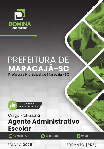 Apostila Agente Administrativo Escolar Maracajá SC 2025