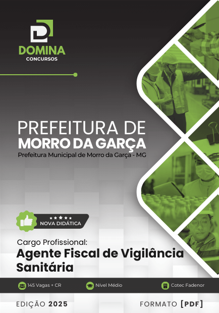Apostila Fiscal de Vigilância Sanitária Morro da Garça MG 2025