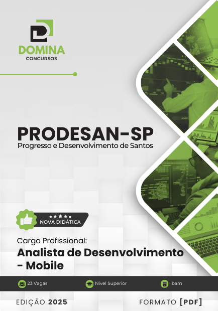 Apostila Analista Desenvolvimento Mobile Prodesan SP 2025