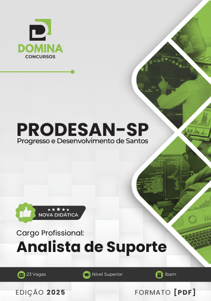 Apostila Analista de Suporte Prodesan SP 2025