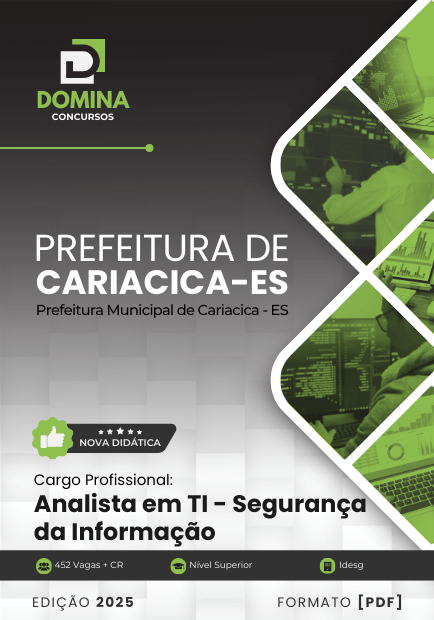 Apostila Analista TI Segurança da Informação Cariacica ES 2025