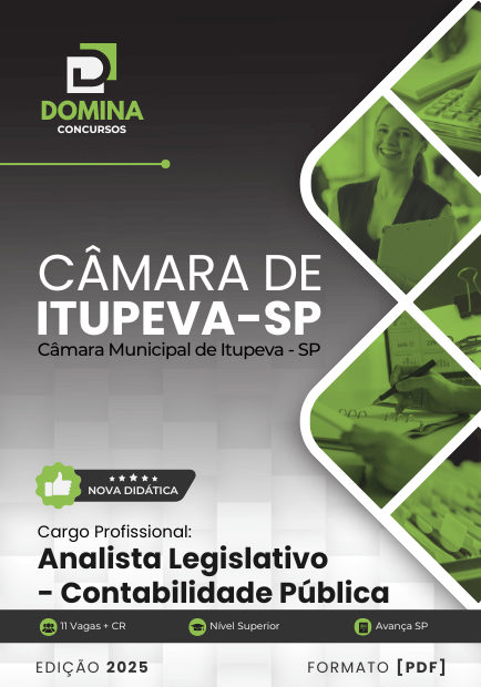 Apostila Analista Contabilidade Pública Câmara Itupeva SP 2025
