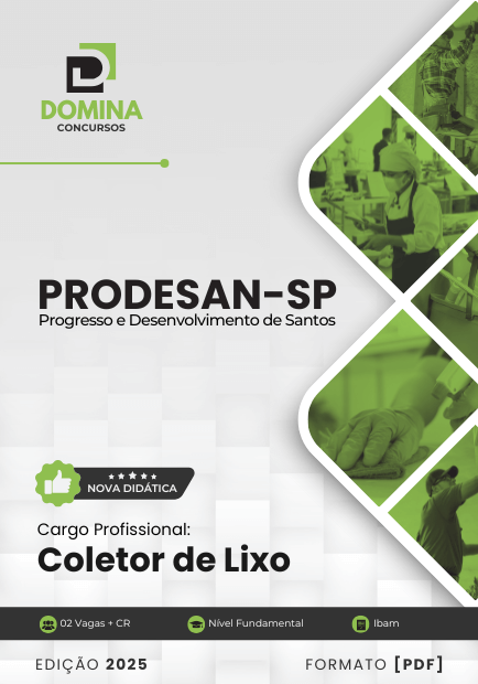 Apostila Coletor de Lixo Prodesan SP 2025