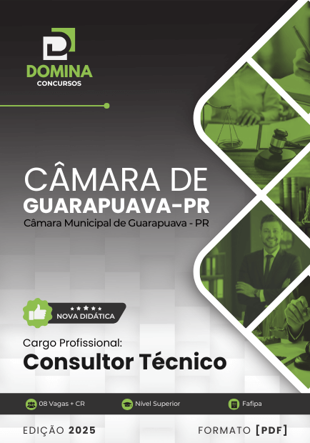 Apostila Consultor Técnico Câmara Guarapuava PR 2025