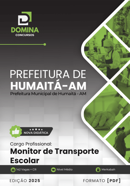 Apostila Monitor de Transporte Escolar Humaitá AM 2025