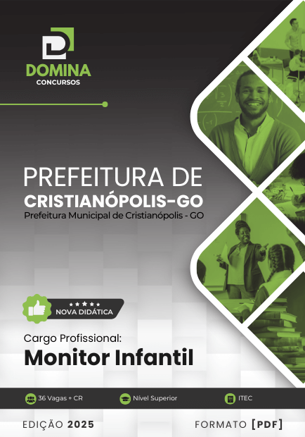 Apostila Monitor Infantil Cristianópolis GO 2025