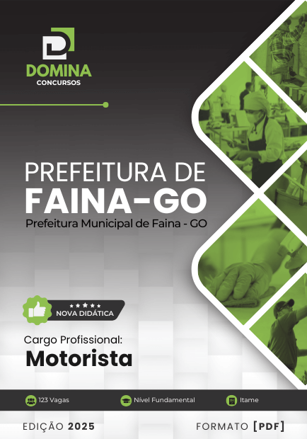 Apostila Motorista Faina GO 2025