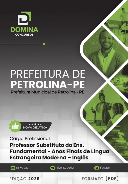 Apostila Professor Substituto Inglês Petrolina PE 2025