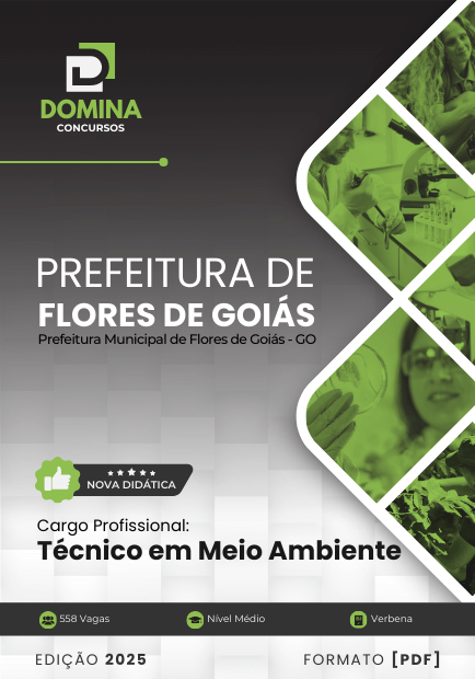 Apostila Técnico em Meio Ambiente Flores de Goiás GO 2025