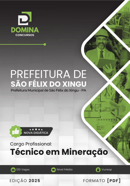 Apostila Técnico em Mineração São Félix do Xingu PA 2025