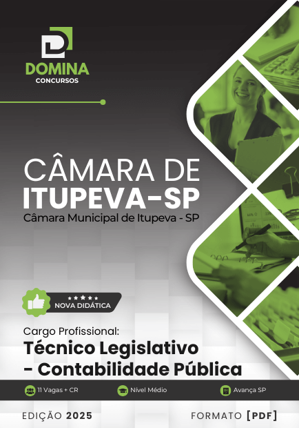 Apostila Técnico Contabilidade Pública Câmara Itupeva SP 2025