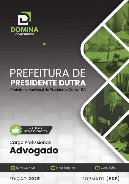 Apostila Advogado Presidente Dutra BA 2025