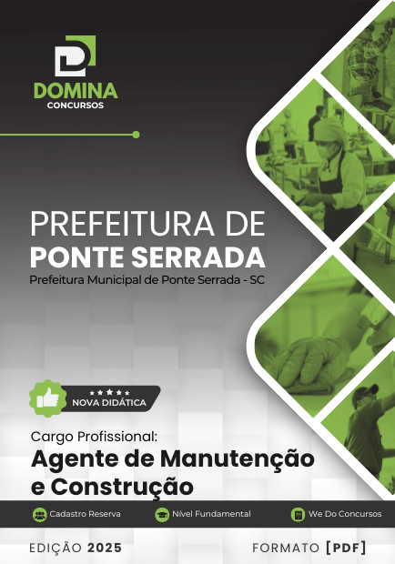 Apostila Agente de Manutenção Ponte Serrada SC 2025