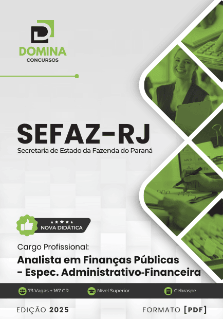 Apostila Analista Administrativo Financeiro SEFAZ RJ 2025