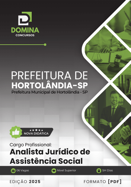 Apostila Analista Jurídico de Assistente Social Hortolândia SP 2025